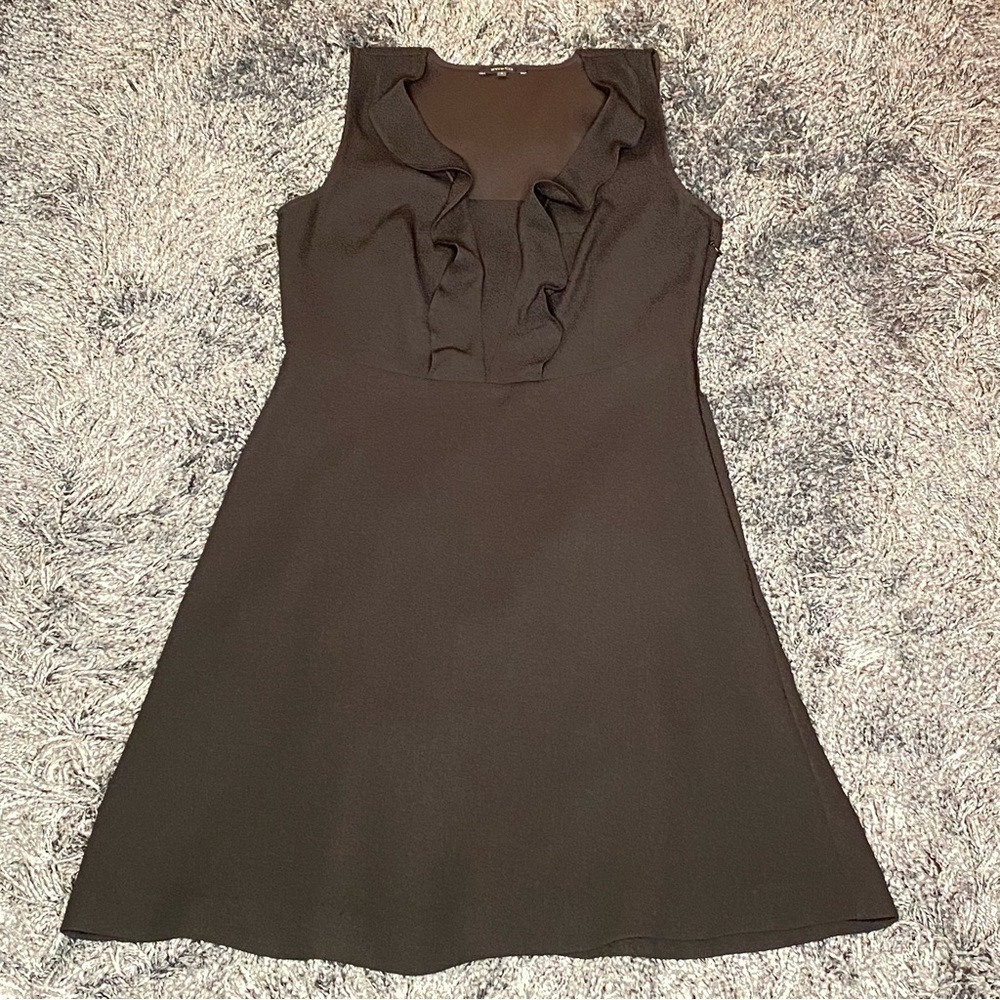 RW&CO Elegant Ruffled Black Sleeveless Dress for Simple Elegance US 8 - Picture 16 of 16
